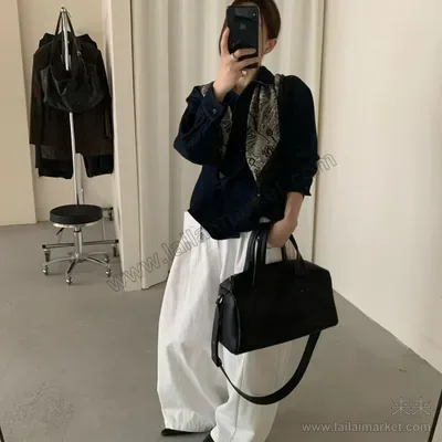 牛仔二件套