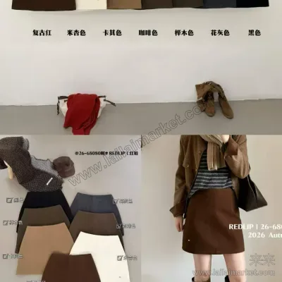 秋日毛呢小短裙