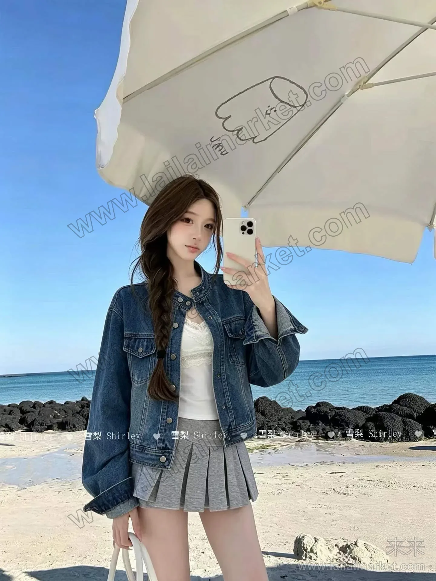 宽松牛仔外套