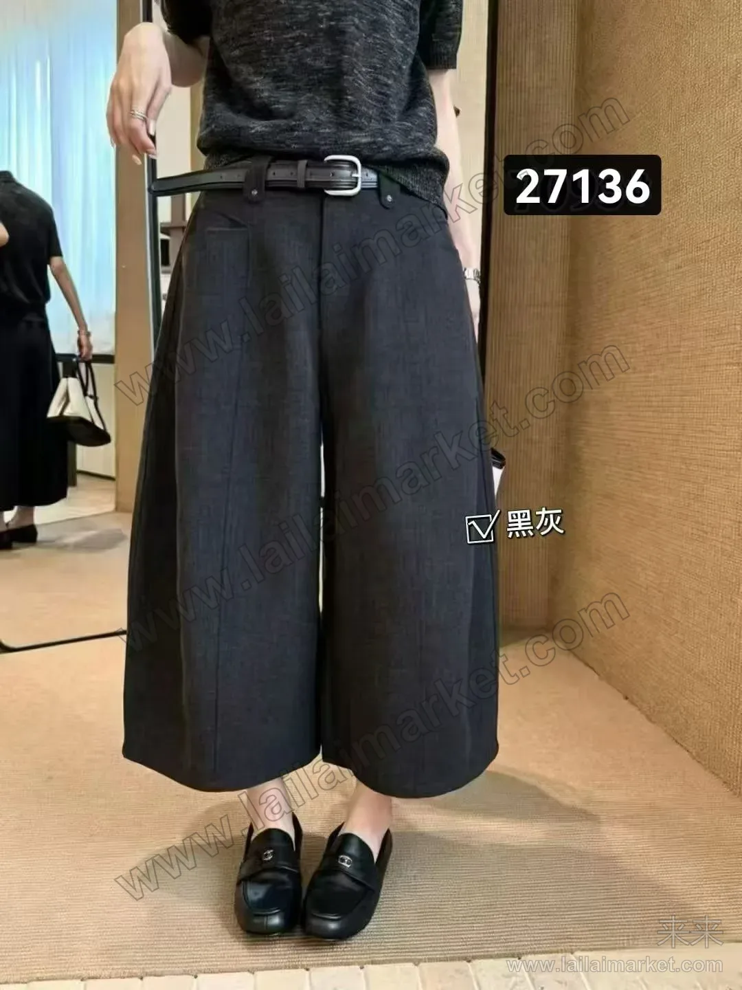 八分裤阔腿裤