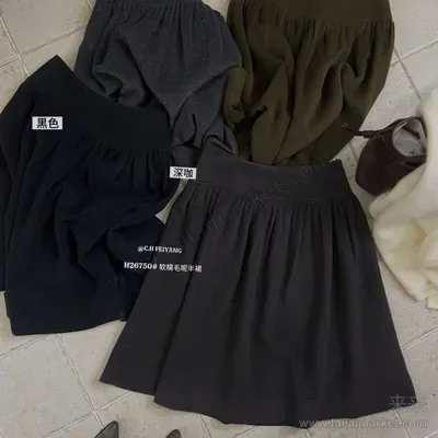 软糯毛呢半裙