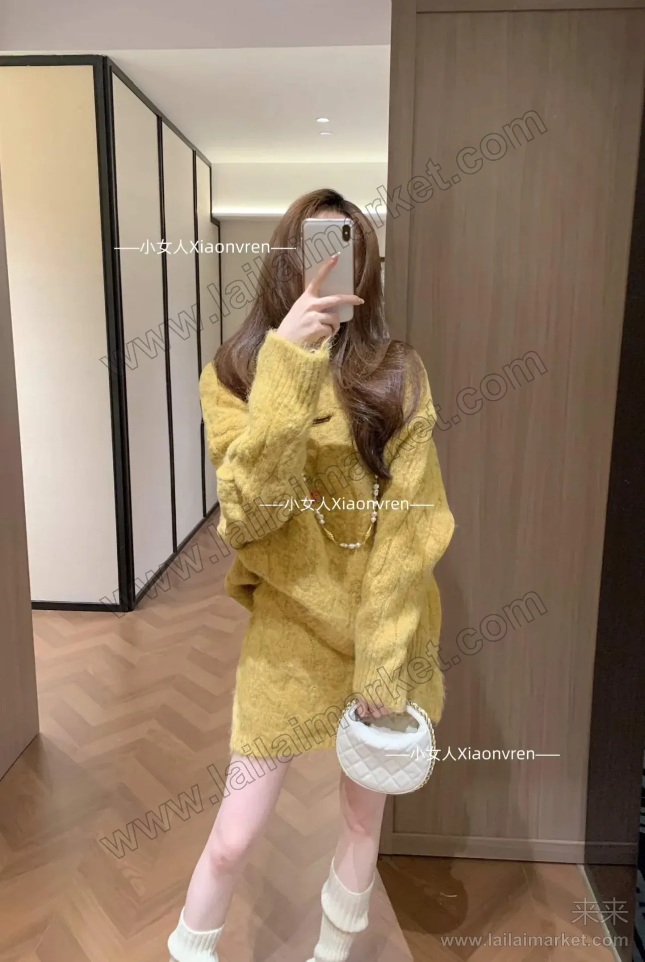 绞花套头毛衣套装
