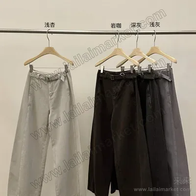 韩系百搭设计感牛仔裤