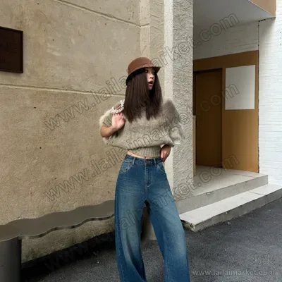 直筒牛仔裤
