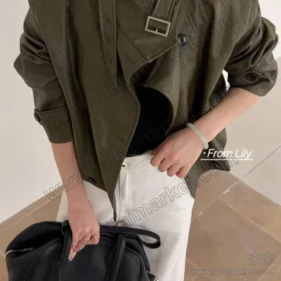 爆款华夫格皮衣