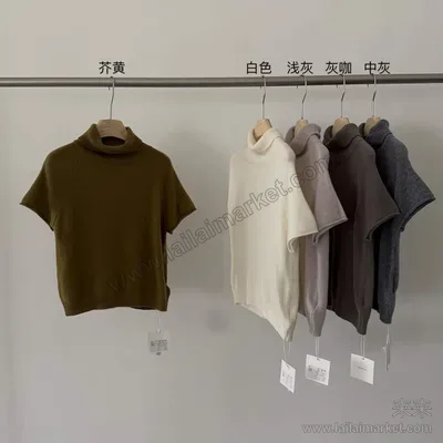 松弛感100羊毛高领毛织
