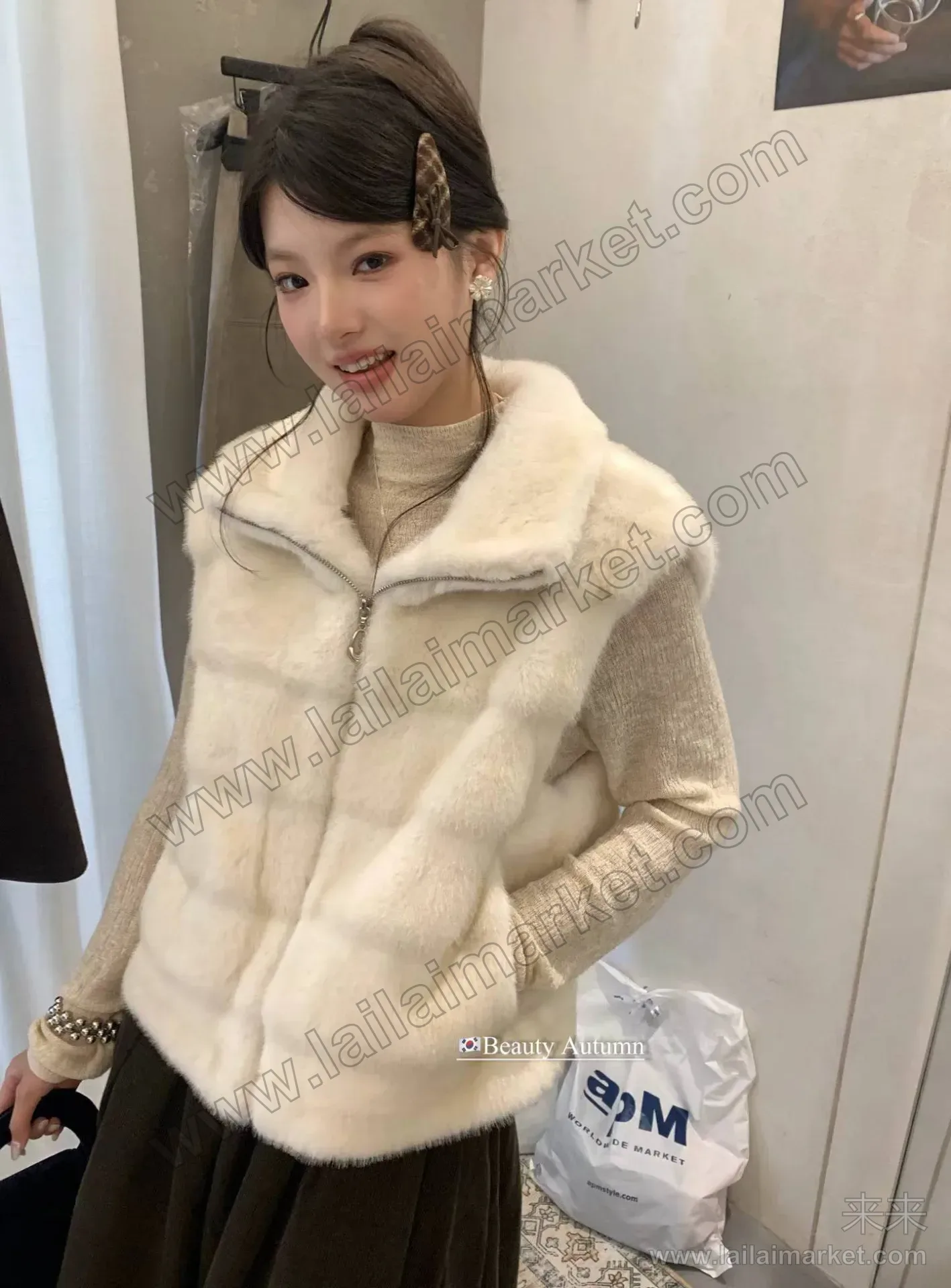 毛毛马夹