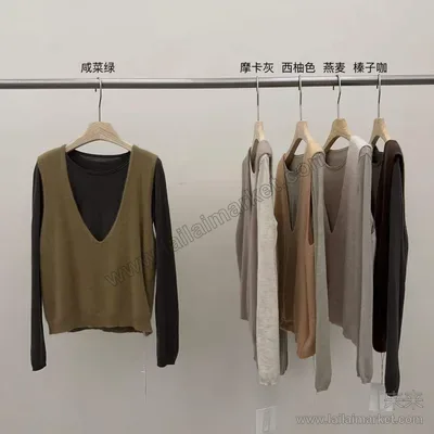 慵懒马甲叠穿两件套